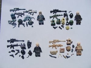 Lego Swat kommandós katonák KSK SSO Delta Force Navy Seals katona 8db ÚJ! - kép 5