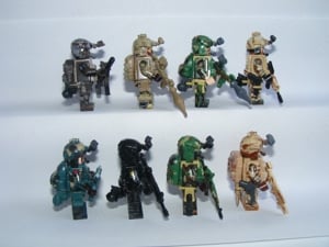 Lego Swat kommandós katonák KSK SSO Delta Force Navy Seals katona 8db ÚJ! - kép 6