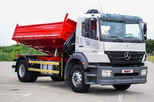 Mercedes - Benz AXOR 1829 - Billenőplatós - Darugémes teherautó EURO 4 - kép 3