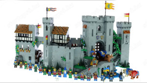 Lego komp. Icons 10305 Castle Oroszlánlovagok Kastélya Vár 4514db Lepin ÚJ - kép 5