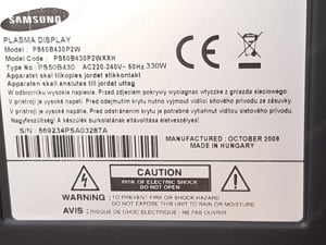 Samsung PS50B430P2W plazma TV 50 colos 127cm működő - kép 5