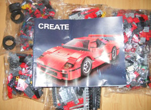 Lego komp. Creator 10248 Ferrari F-40 Sportautó 1157db ÚJ - kép 6