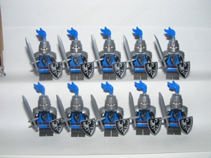 Lego Castle Lovag figurák Black Falcon katonák sereg 10db katona ÚJ - kép 2