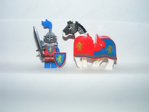 Lego Castle Lovag katonák Crusader Oroszlános sereg 7db katona + harci ló - kép 5