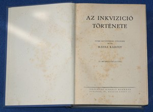 Havas Károly Az inkvizíció története c. könyv (1927) - kép 5