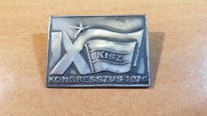 1976-os "IX kisz kongresszus" kitűző eladó - kép 3