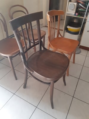 Retro thonet jellegű világos fa étkezőszék 1db - kép 2