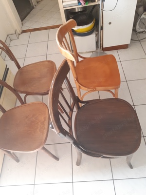 Retro thonet jellegű világos fa étkezőszék 1db - kép 3