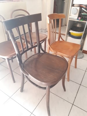 Retro thonet jellegű világos fa étkezőszék 1db - kép 4