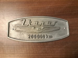 Eladó eredeti Ikarus 200000 Km-es emléktábla   tábla 