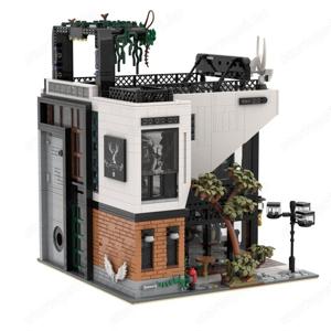 Lego komp. Creator Icons Deer Valley Kávézó Bár Étterem Moduláris Ház 3630db LEPIN + LED - kép 8