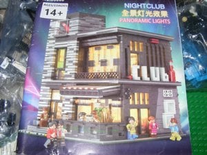 Lego komp. Creator Icons Neon NightClub Moduláris Ház 3369db LEPIN + LED ÚJ - kép 5