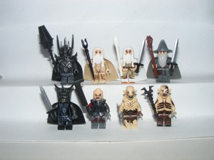 Lego Gyűrűk Ura Hobbit figurák Sauron Saruman Bolg Azog Gandalf Szauron Szája Szarumán ÚJ - kép 6