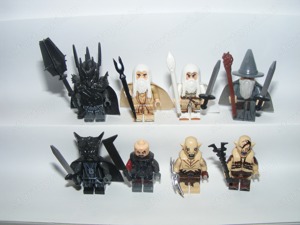 Lego Gyűrűk Ura Hobbit figurák Sauron Saruman Bolg Azog Gandalf Szauron Szája Szarumán ÚJ - kép 2