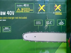 Parkside PKSA 40 40 Voltos (2x20 Volt) dupla akkus láncfűrész akció új 3 év LIDL garancia, bontatlan - kép 3