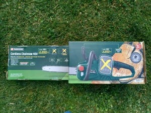 Parkside PKSA 40 40 Voltos (2x20 Volt) dupla akkus láncfűrész akció új 3 év LIDL garancia, bontatlan - kép 2