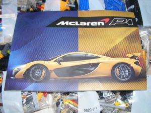 Lego komp. Technic 42172 McLaren P1 1:8 Supercar 3893db Lepin ÚJ - kép 3