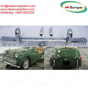  Triumph TR3A (1957 1962) bumpers by stainless steel new  - kép 1