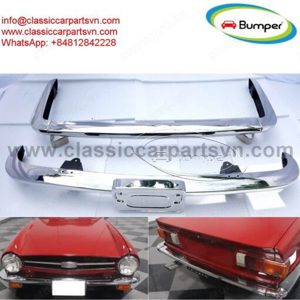 Triumph TR6 (1974-1976) bumpers by stainless steel new 