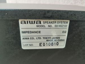 AIWA SX-NSZ102 hangfal pár dobozában. - kép 2