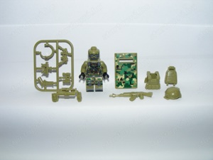 Lego SWAT Álcázott Dzsungel kommandós katonák 8db katona + pajzs ÚJ - kép 9