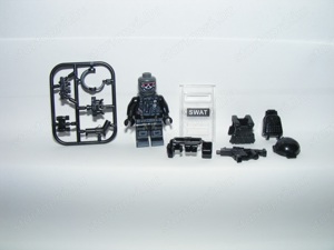 Lego SWAT Speciális Taktikai kommandós katonák 8db katona + pajzs ÚJ - kép 10