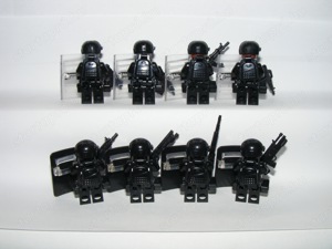 Lego SWAT Speciális Taktikai kommandós katonák 8db katona + pajzs ÚJ - kép 5