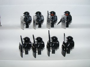 Lego SWAT Speciális Taktikai kommandós katonák 8db katona + pajzs ÚJ - kép 6