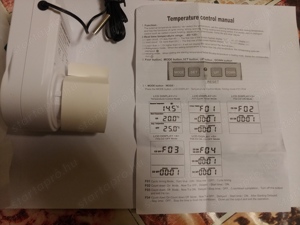 Hőfokszabályzó és időzítő kapcsoló AC 230 V - 40 + 120 C Konnektoros - kép 6