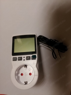 Hőfokszabályzó és időzítő kapcsoló AC 230 V - 40 + 120 C Konnektoros - kép 7