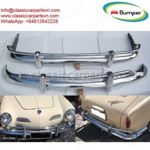 VW Karmann Ghia US Export style bumpers year (1956-1966) by stainless steel new