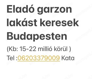 Eladó kislakást keresek Budapesten 6-7-8-9 kerületben