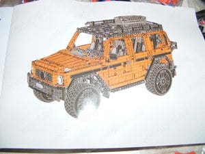 Lego komp. Technic 42177 Mercedes-Benz G 500 professional line LEPIN ÚJ - kép 7