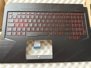  Asus FX504 FX504GD világítós magyar billentyűzet komplett 90NR00J1-R31HU1 