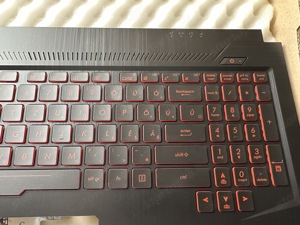  Asus FX504 FX504GD világítós magyar billentyűzet komplett 90NR00J1-R31HU1  - kép 3