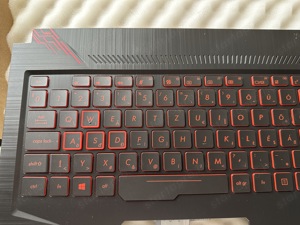  Asus FX504 FX504GD világítós magyar billentyűzet komplett 90NR00J2-R31HU1  - kép 3