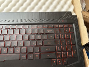  Asus FX504 FX504GD világítós magyar billentyűzet komplett 90NR00J3-R31HU1  - kép 2