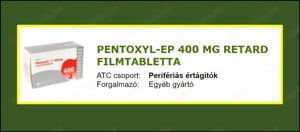 Bontatlan Pentoxyl-EP 400 mg 100 db-os