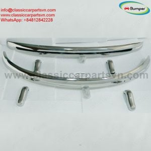 VW Beetle European style (1955-1972) bumpers by stainless steel new - kép 2