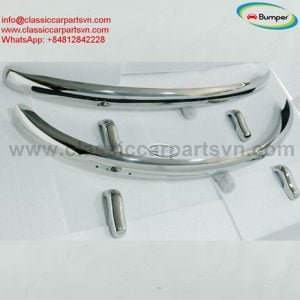 VW Beetle European style (1955-1972) bumpers by stainless steel new - kép 3