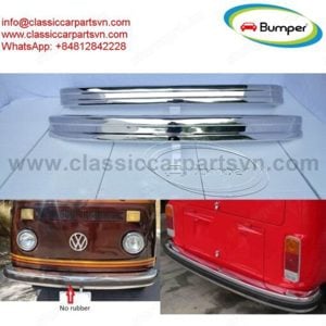 Volkswagen T2 Bay Window Bus (1972-1979) bumpers by stainless steel new  - kép 1