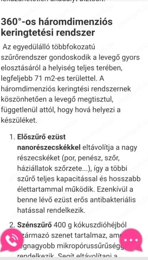 Zepter therapy Air smart levegő tisztító alig használt  - kép 2