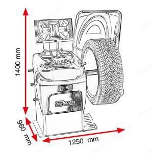 Centírozó gép, Cormach MEC 820 VDL Sonar, 230 V - kép 2