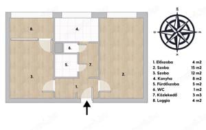 ELADÓ Budapesten, az Allende park közelében egy igényesen felújított, 48 m-es, 6. emeleti lakás! - kép 3