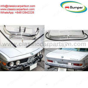 BMW 2800CS. 3.0CS. E9 bumpers (1968-1975) by stainless steel new  - kép 1