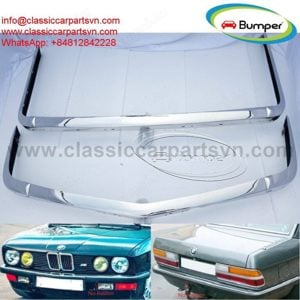 BMW E28 bumpers full set new (1982   1988) by stainless steel new - kép 1