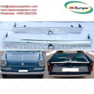 BMW 700 bumpers full set new (1959 1965) by stainless steel new  - kép 3