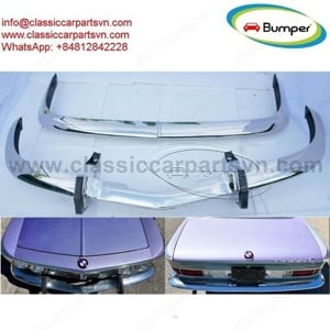 BMW 2000 CS (1965-1969) bumpers by stainless steel new  - kép 2