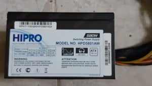 Hipro HPD5801AW 580W számítógép tápegység működő - kép 4