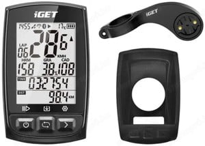 iGET C210 GPS kerékpáros komputer és AC200 távtartó és AS210 tok bontatlan  